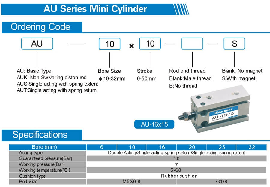 CU Series air cylinder