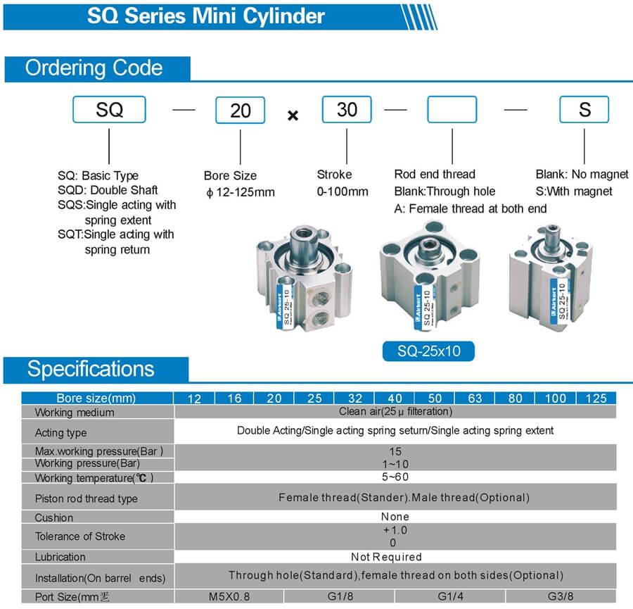 CQ2B mini compact cylinder