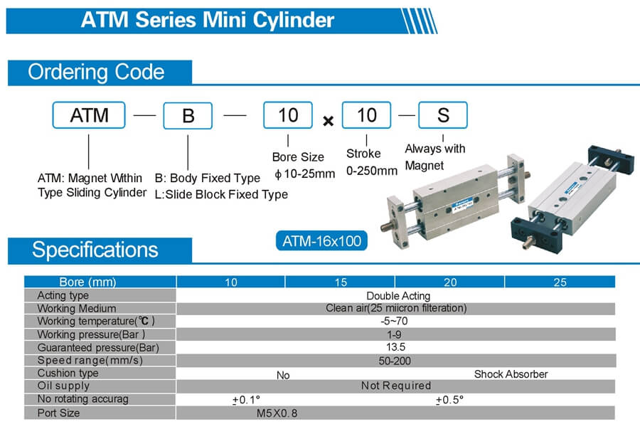 TM sereis air guide cylinder