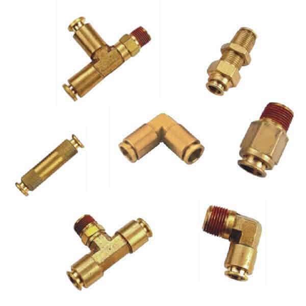 USA DOT brass brake fittings elbow fittings straight fittings npt thread push in fittings