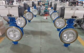 steel pneumatic actuated butterfly valve