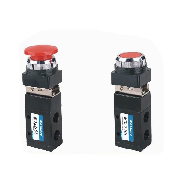 pneumatic button valve