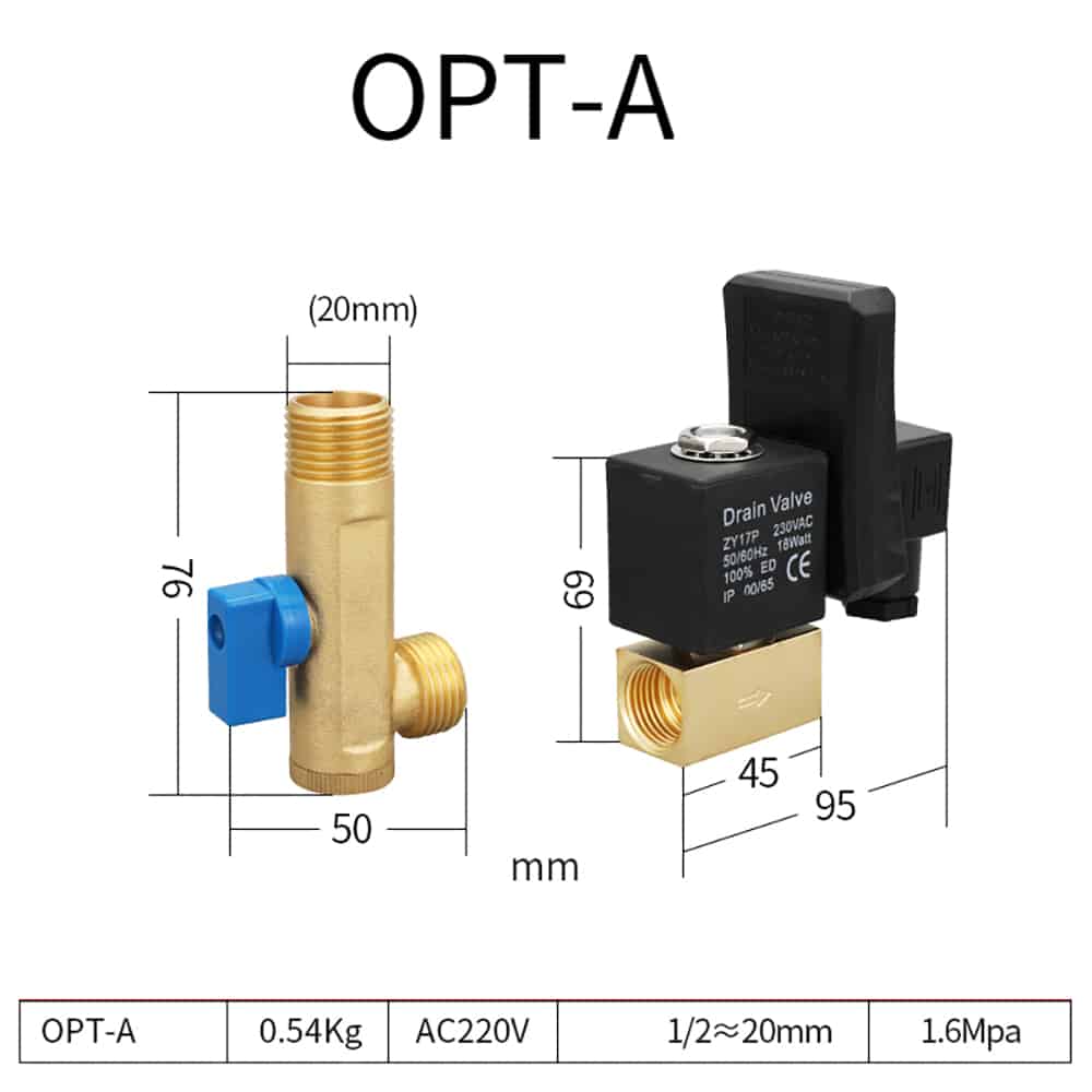 electronic drain valve 012