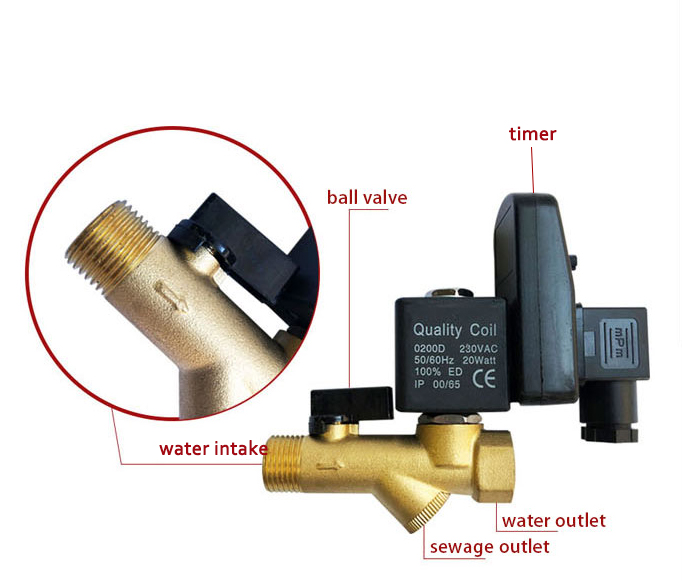 electronic drain valve 015