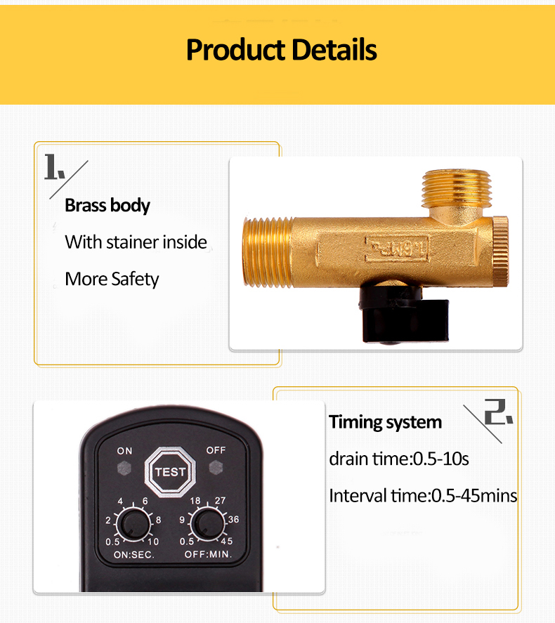 electronic drain valve 018