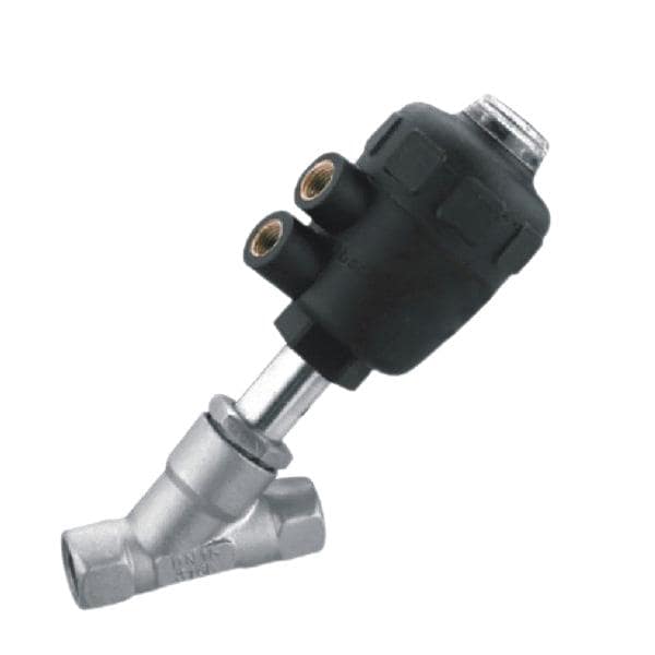 plastic actuator angle seat valve