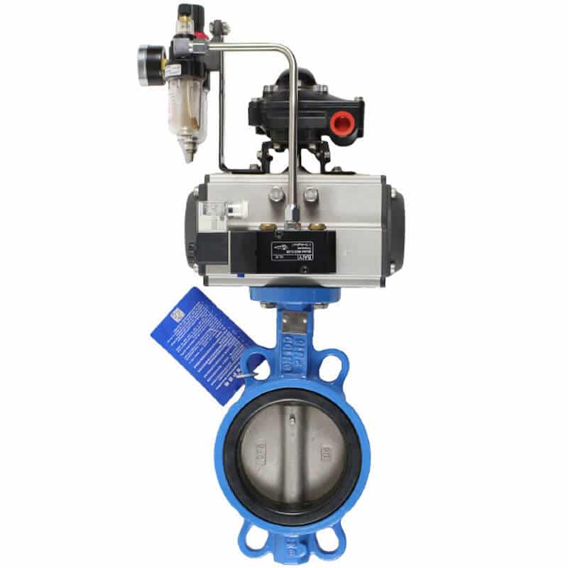 pneumatic actuated butterfly valve