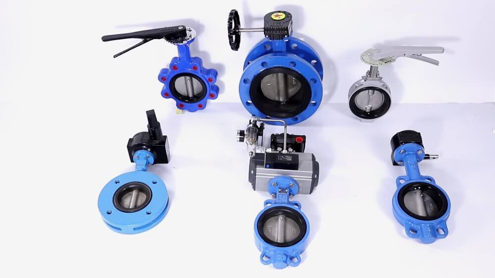 pneumatic actuated butterfly valve