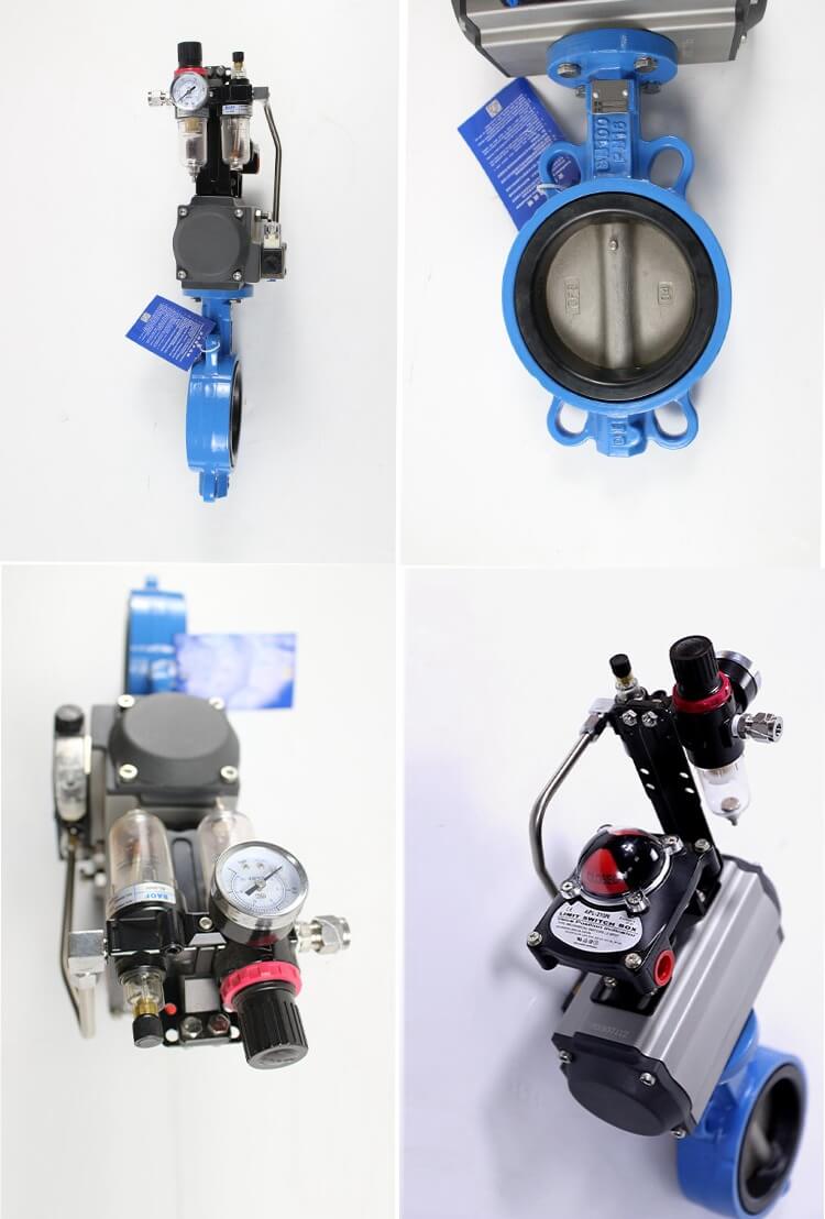 pneumatic actuated butterfly valve