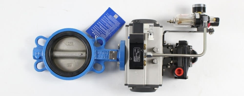 pneumatic actuated butterfly valve