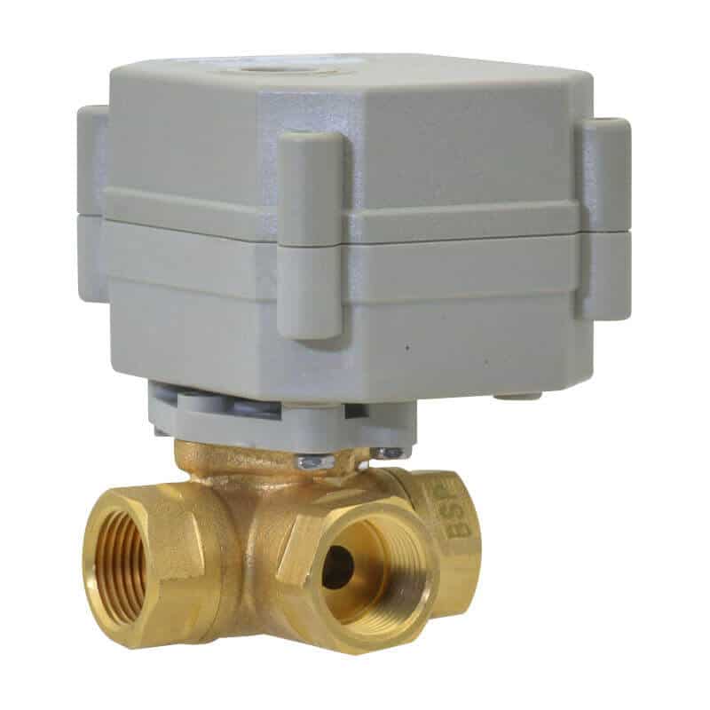 3 way brass motorized ball valve