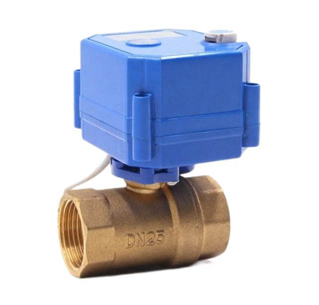 brass electric motorized ball valve 004