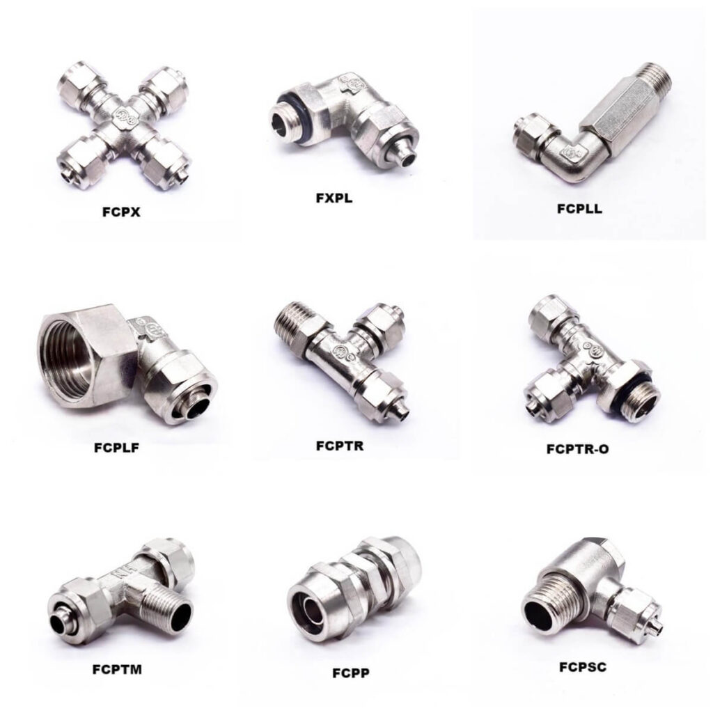 BRASS ferrule compression fittings