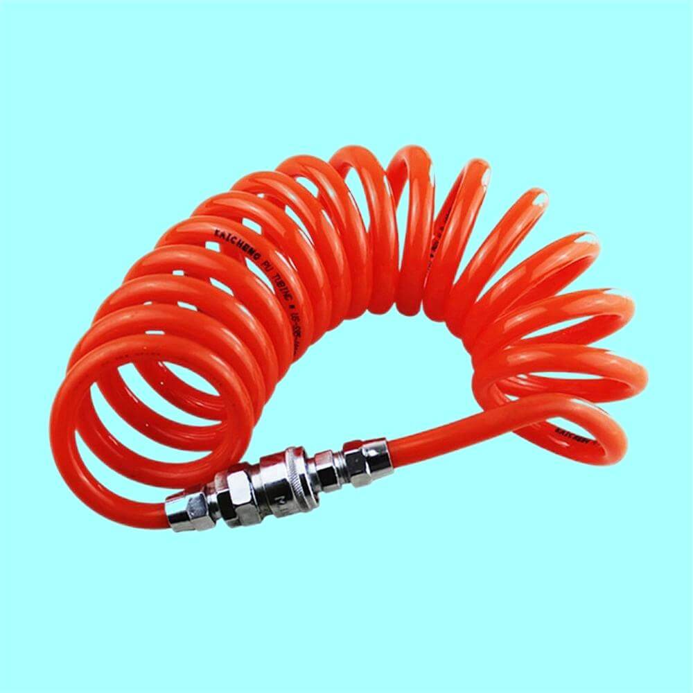Recoil Spiral Air Hose Polyurethane Spring PU Tube 016