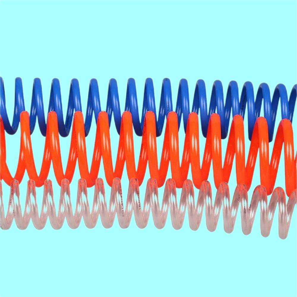 Recoil Spiral Air Hose Polyurethane Spring PU Tube 017