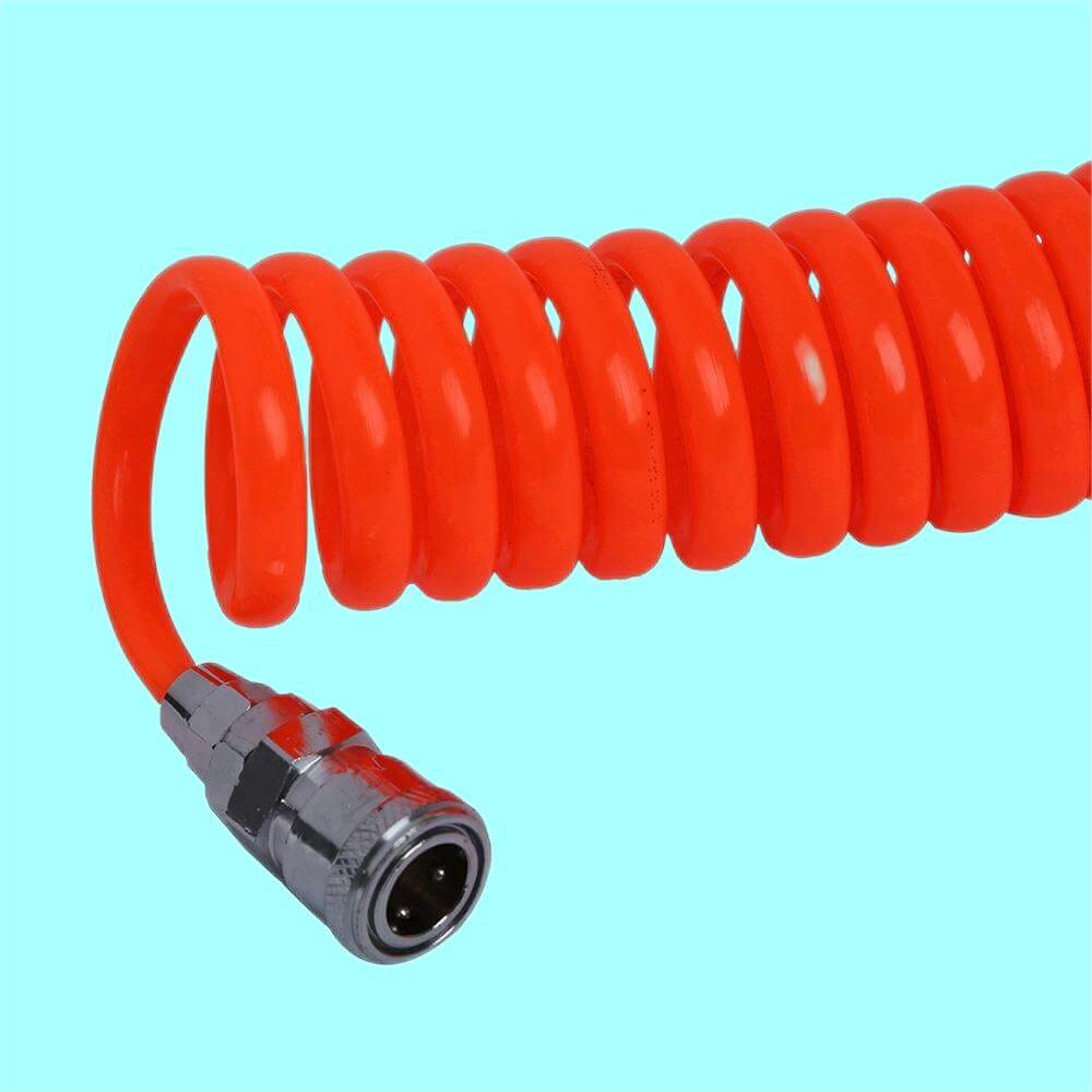 Recoil Spiral Air Hose Polyurethane Spring PU Tube 018