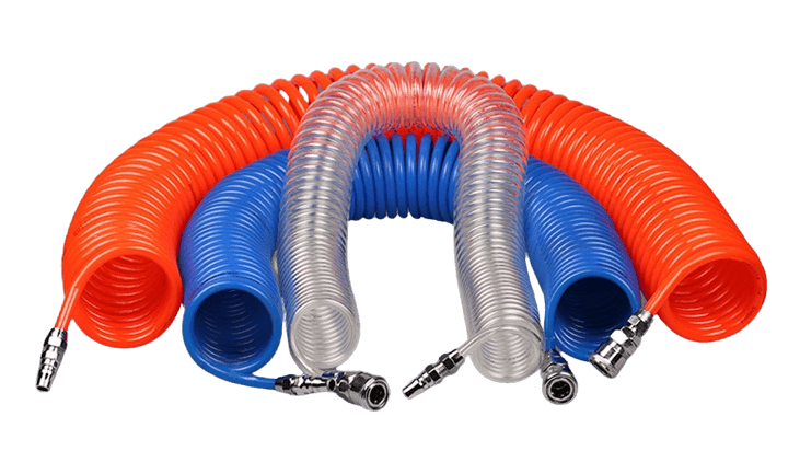 Recoil Spiral Air Hose Polyurethane Spring PU Tube 050