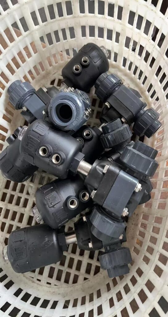 plastic pneumatic actuated ball valve