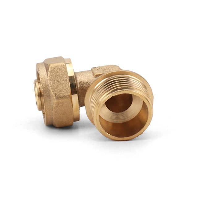 Male Thread Elbow Brass Pipe Compression Fitting