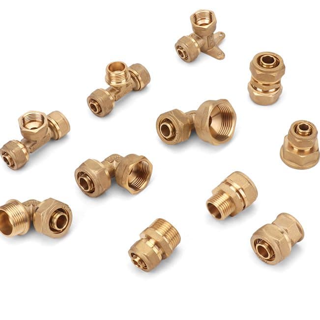 Male Thread Elbow Brass Pipe Compression Fitting