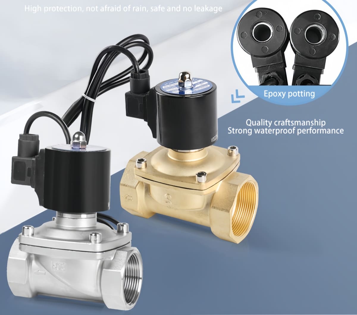 Underwater solenoid valve