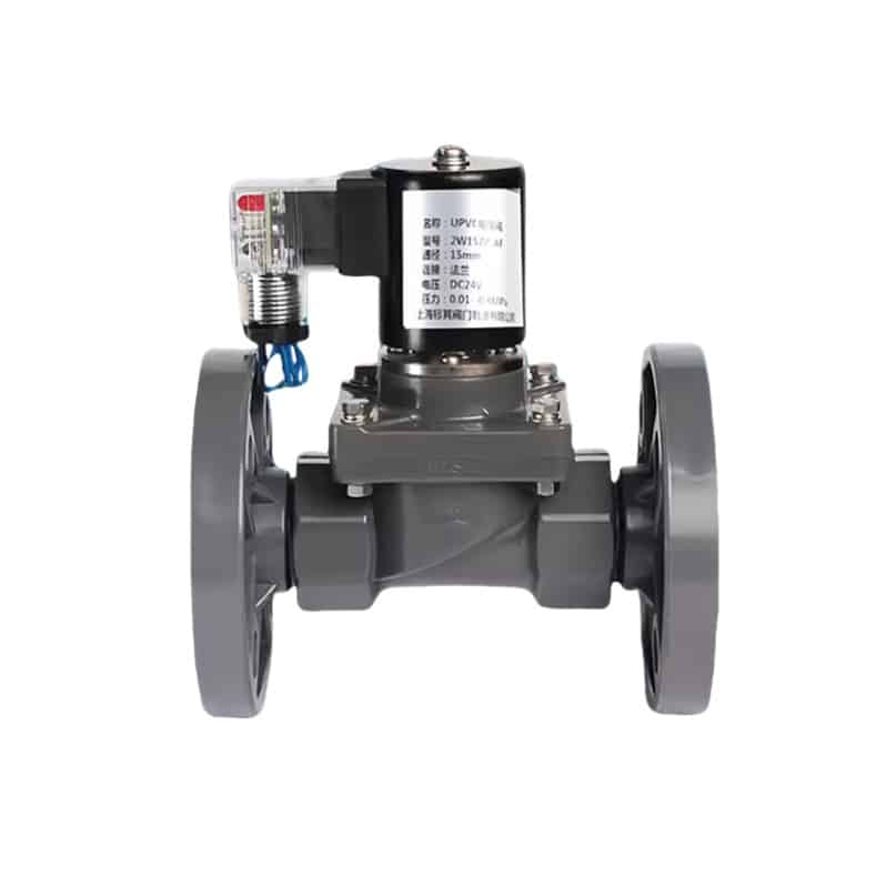 flanged plastic solenoid valve