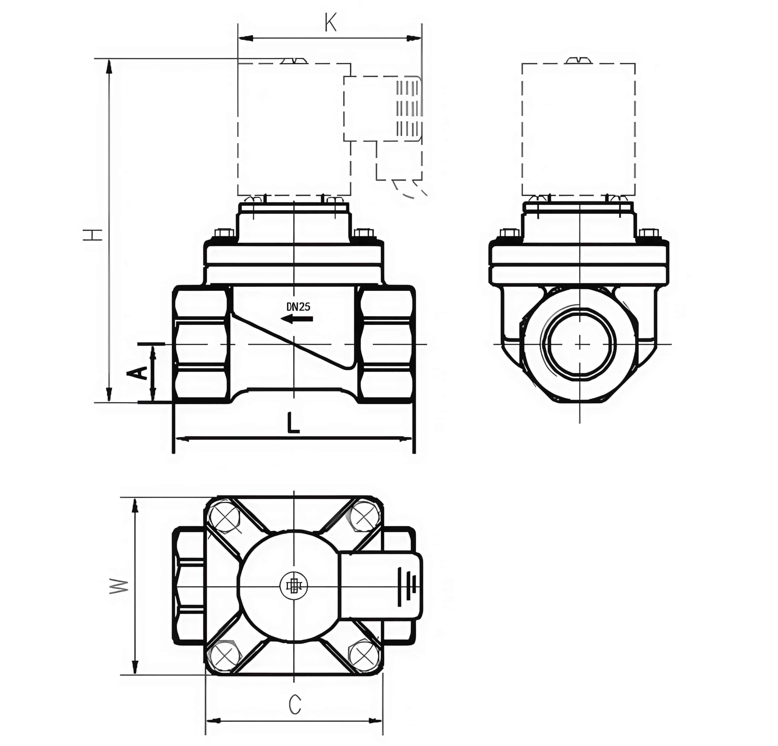 threaded upvc solenoid valve