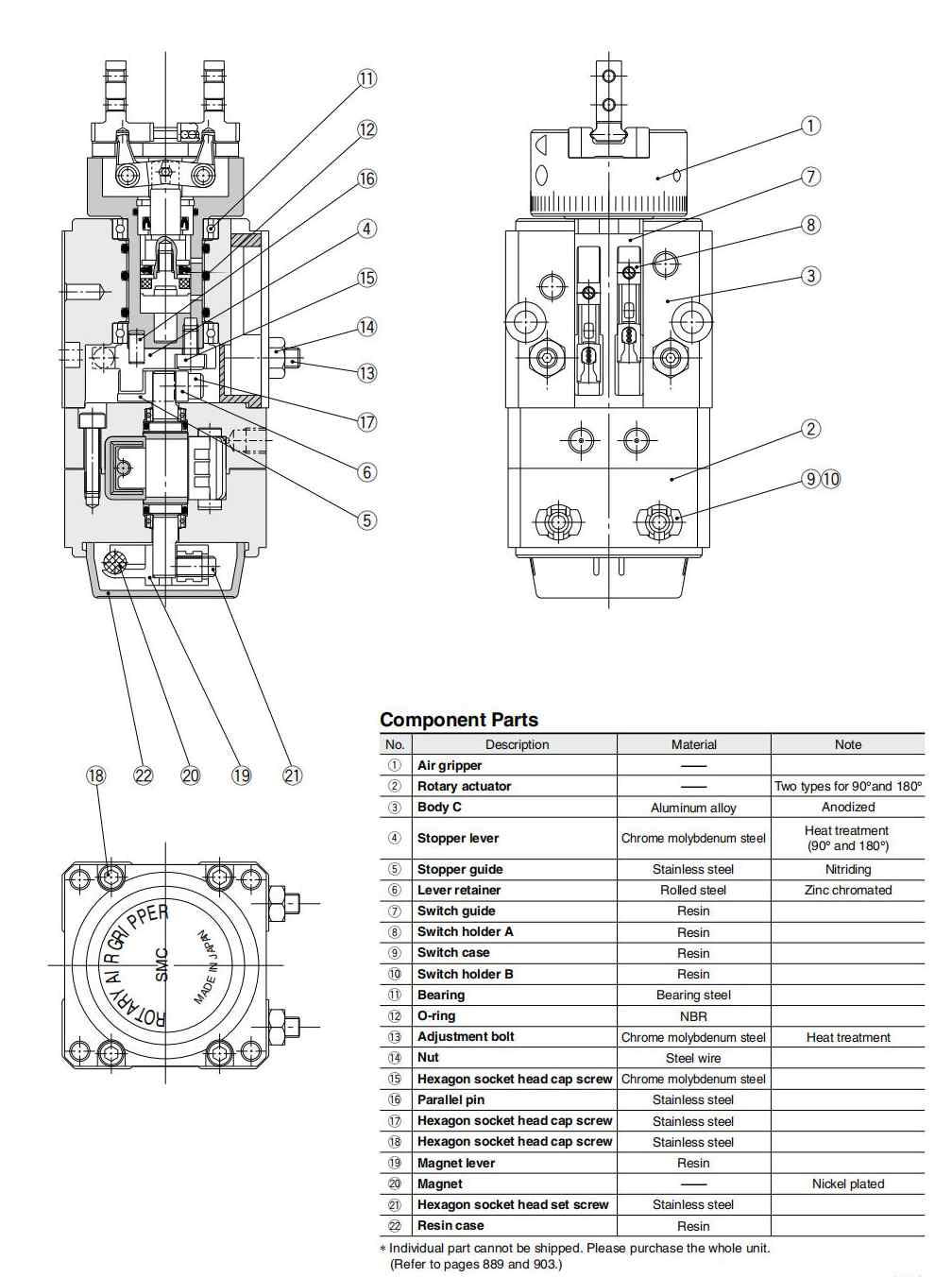 Rotary Gripper MRHQ Series