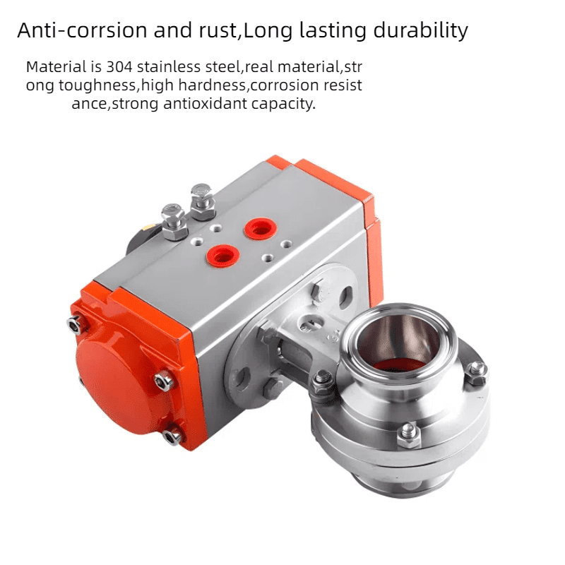 Pneumatic Sanitary butterfly Valve 5