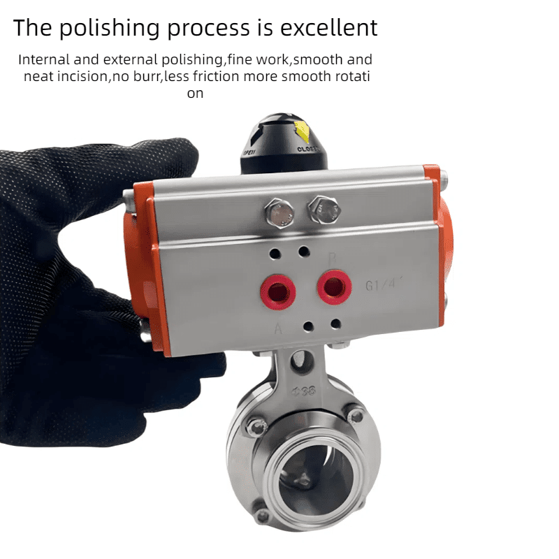 Pneumatic Sanitary butterfly Valve 6