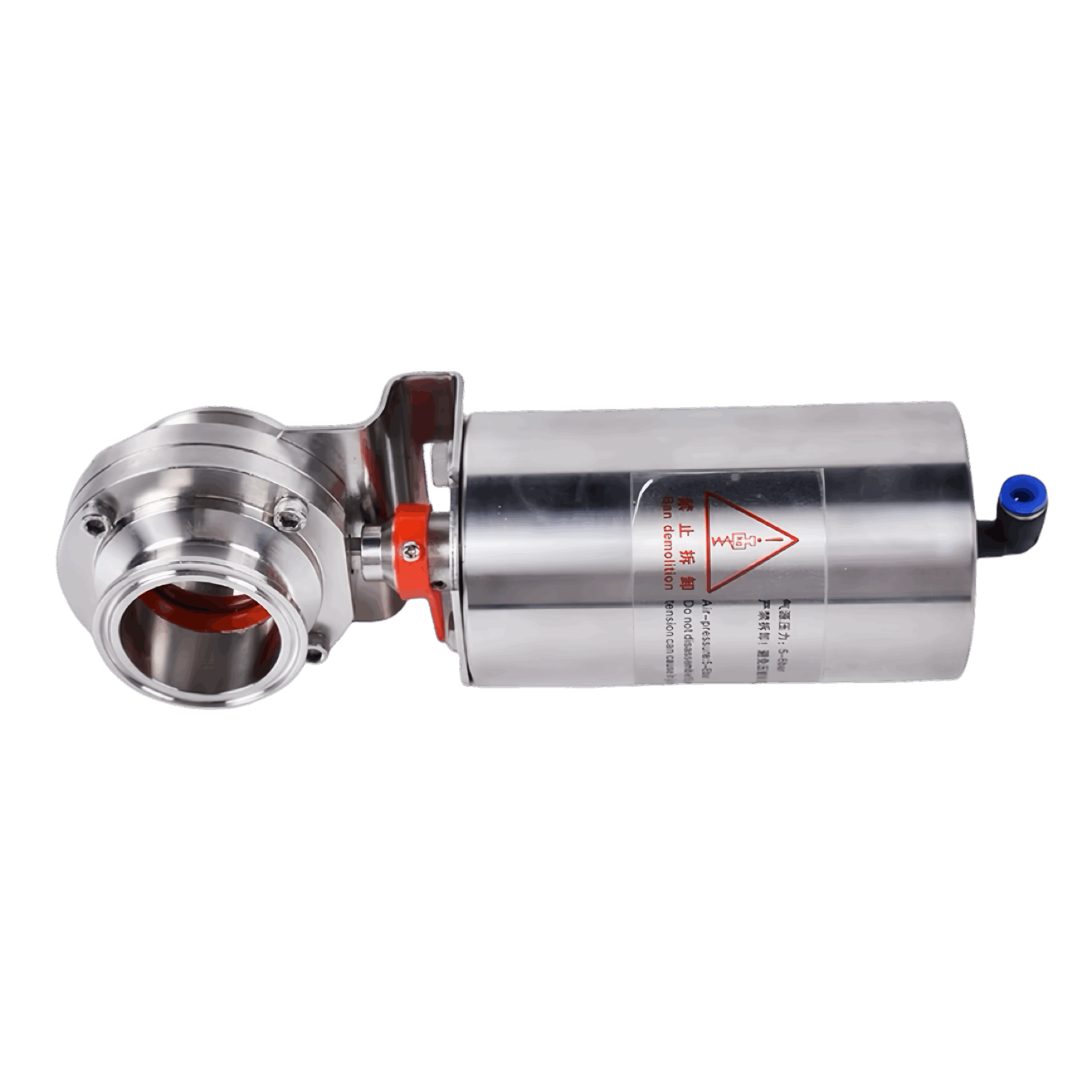 SS316 pneumatic butterfly valve 4