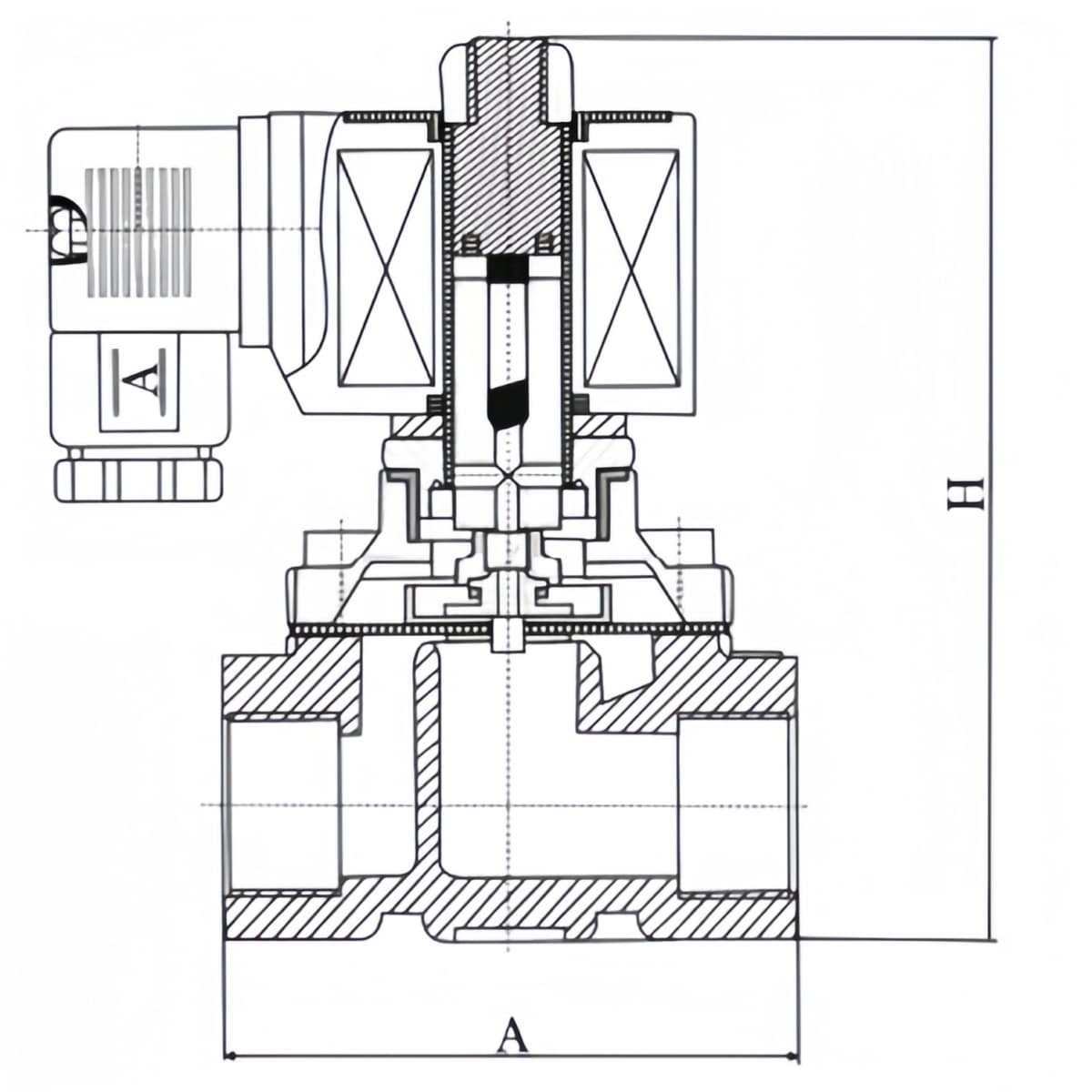 Vacuum Solenoid Valve Drawing