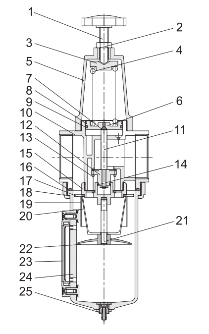 large flow air filter regulator parts