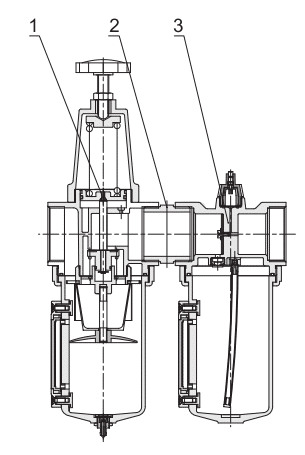 large flow air treatment combination drawing